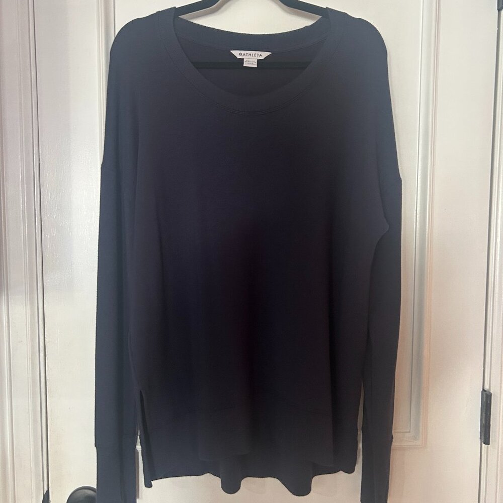 Athleta Super Soft Sweatshirt-NAVY Size Medium